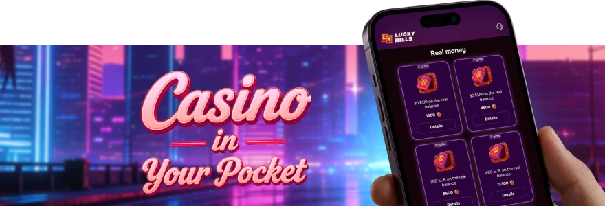 Lucky Hills no deposit bonus on mobile